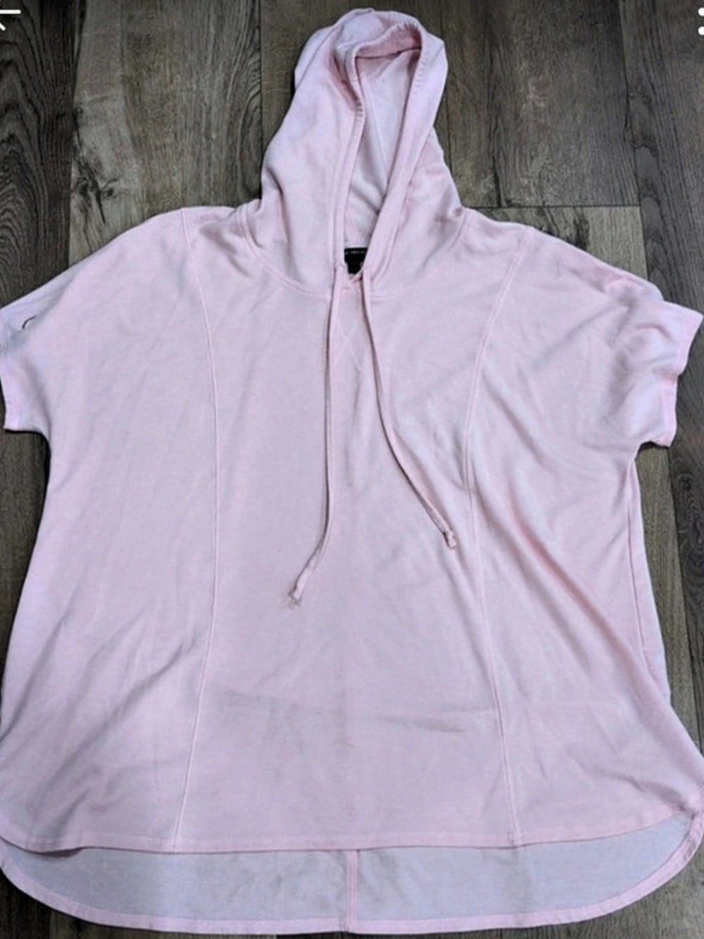Lane Bryant Pink Short Sleeve Hoodie Size 22/24 Like New